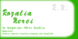 rozalia merei business card